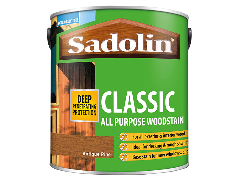 Sadolin Classic Wood Protection Antique Pine 2.5 litre SAD5028458