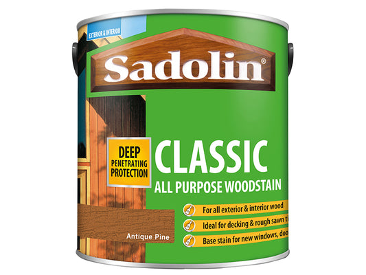 Sadolin Classic Wood Protection Antique Pine 2.5 litre SAD5028458