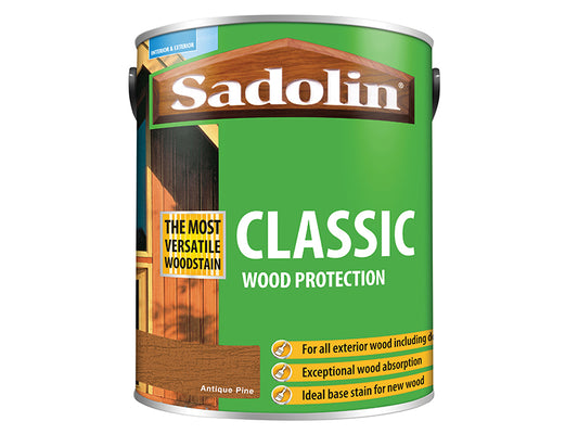 Sadolin Classic Wood Protection Antique Pine 5 litre SAD5028459