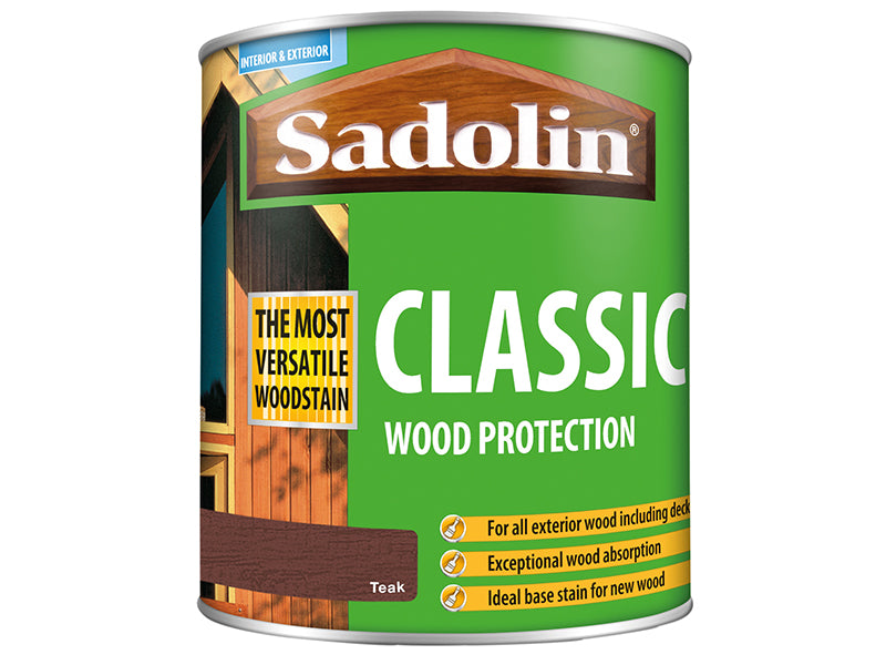 Sadolin Classic Wood Protection Teak 1 litre SAD5028461