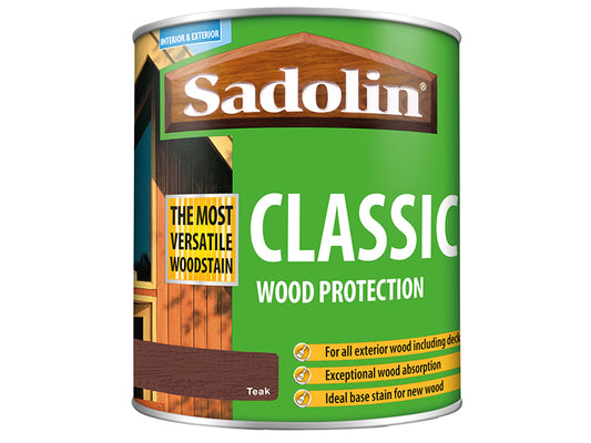 Sadolin Classic Wood Protection Teak 1 litre SAD5028461