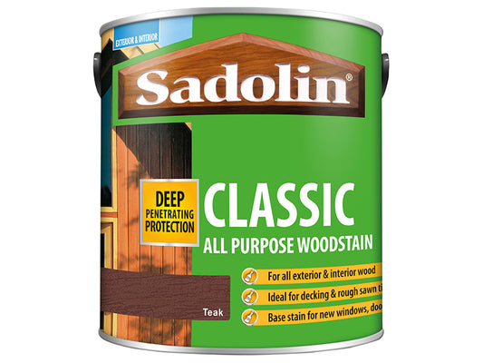 Sadolin Classic Wood Protection Teak 2.5 litre SAD5028462