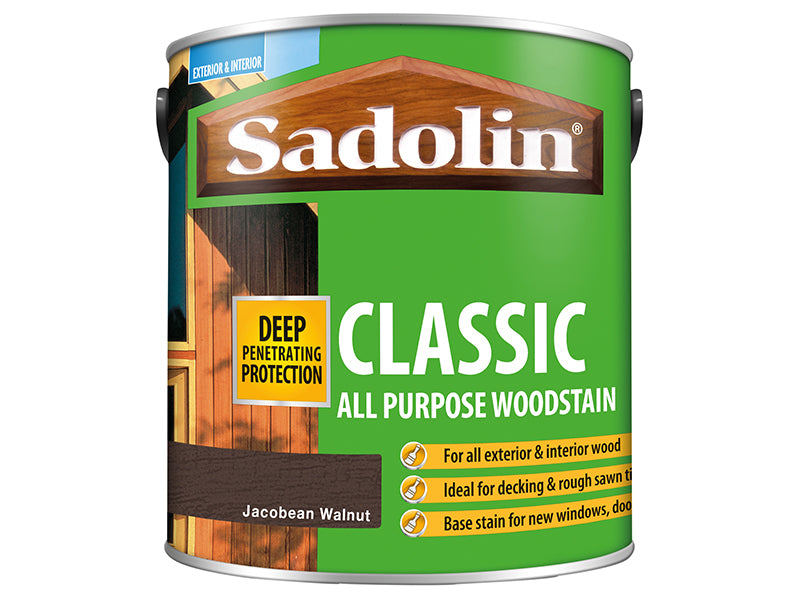 Sadolin Classic Wood Protection Jacobean Walnut 2.5 litre SAD5028466