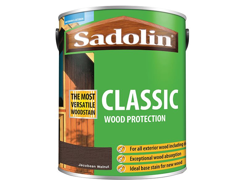 Sadolin Classic Wood Protection Jacobean Walnut 5 litre SAD5028467