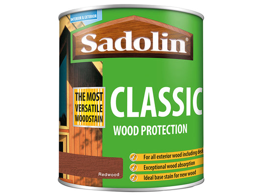 Sadolin Classic Wood Protection Redwood 1 litre SAD5028473