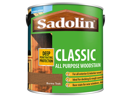 Sadolin Classic Wood Protection Burma Teak 2.5 litre SAD5028480