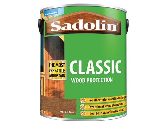 Sadolin Classic Wood Protection Burma Teak 5 litre SAD5028481