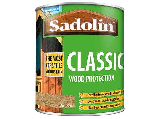 Sadolin Classic Wood Protection Light Oak 1 litre SAD5028498