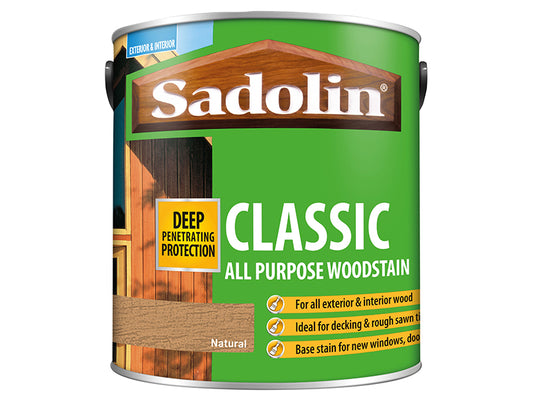Sadolin Classic Wood Protection Natural 2.5 litre SAD5028503