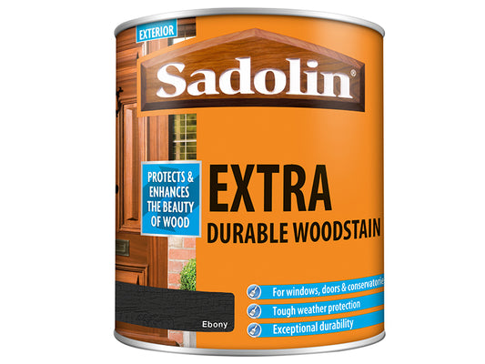 Sadolin Extra Durable Woodstain Ebony 1 litre SAD5028542