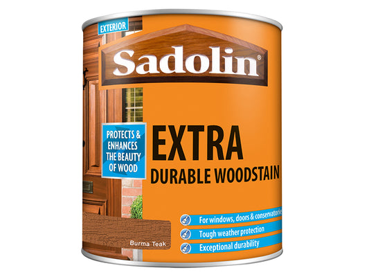 Sadolin Extra Durable Woodstain Burma Teak 1 litre SAD5028551