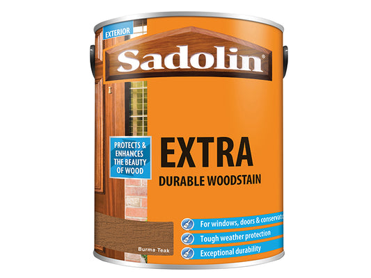 Sadolin Extra Durable Woodstain Burma Teak 5 litre SAD5028553