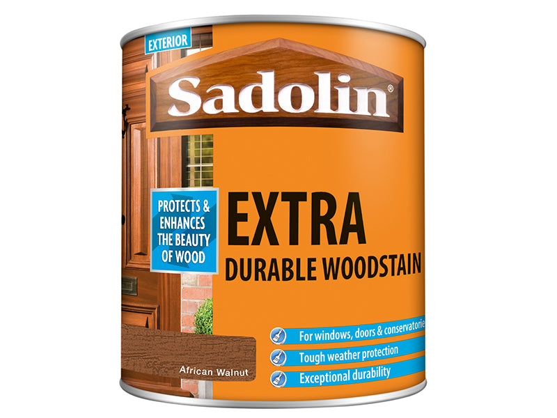 Sadolin Extra Durable Woodstain African Walnut 1 litre SAD5028555