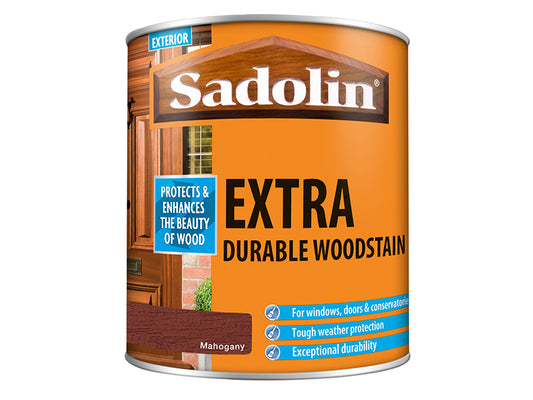 Sadolin Extra Durable Woodstain Mahogany 1 litre SAD5028566