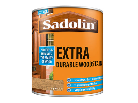 Sadolin Extra Durable Woodstain Light Oak 1 litre SAD5028574