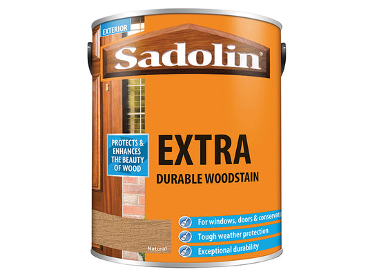 Sadolin Extra Durable Woodstain Natural 5 litre SAD5028580