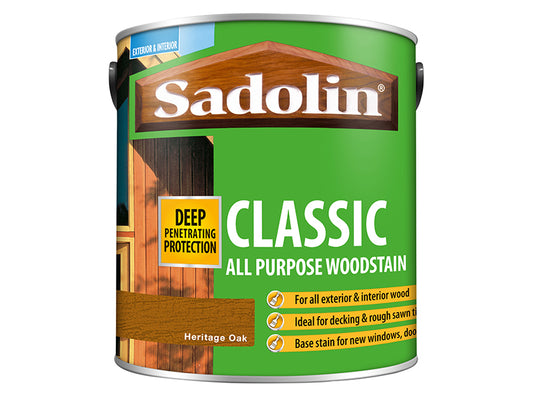 Sadolin Classic Wood Protection Heritage Oak 2.5 litre SAD5090980