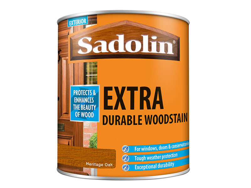 Sadolin Extra Durable Woodstain Heritage Oak 1 litre SAD5090982