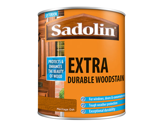 Sadolin Extra Durable Woodstain Heritage Oak 1 litre SAD5090982