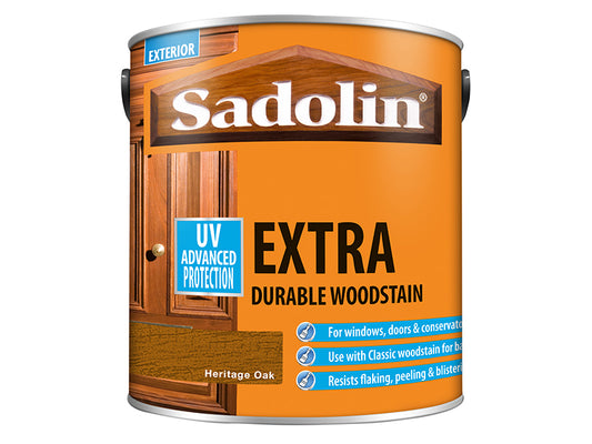 Sadolin Extra Durable Woodstain Heritage Oak 2.5 litre SAD5090983