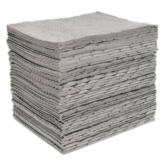 Sealey Spill Absorbent Pad Pack of 100 SAP01