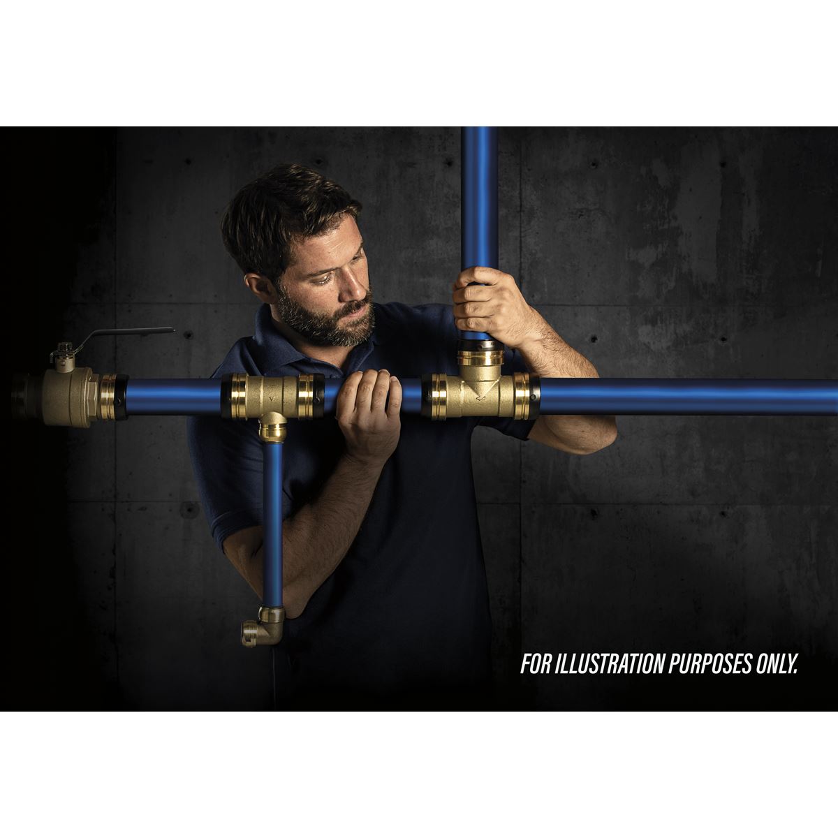 Sealey SharkBite Reducing Tee 22-15mm For Air & Water Pipes SBA2215T