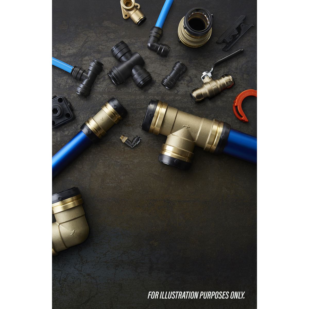 Sealey SharkBite Straight Connector 22mm For Air & Water Pipes SBA22SC