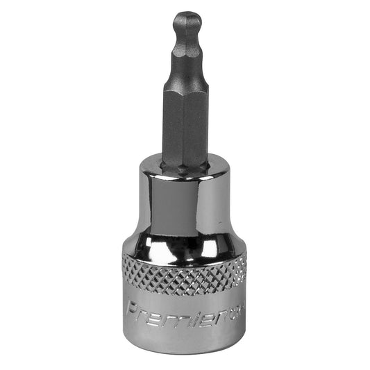 Sealey Ball-End Hex Socket Bit 4mm 3/8"Sq Drive SBBH002