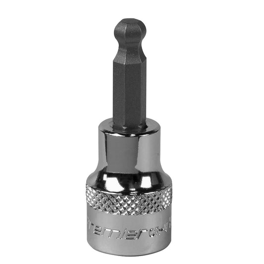 Sealey Ball-End Hex Socket Bit 6mm 3/8"Sq Drive SBBH004