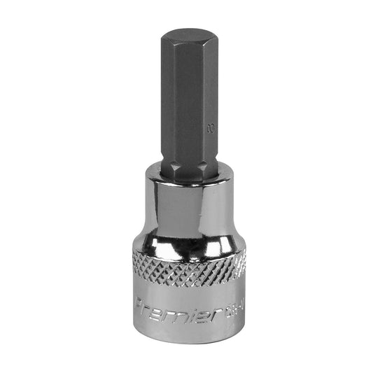 Sealey Hex Socket Bit 8mm 3/8"Sq Drive SBH011