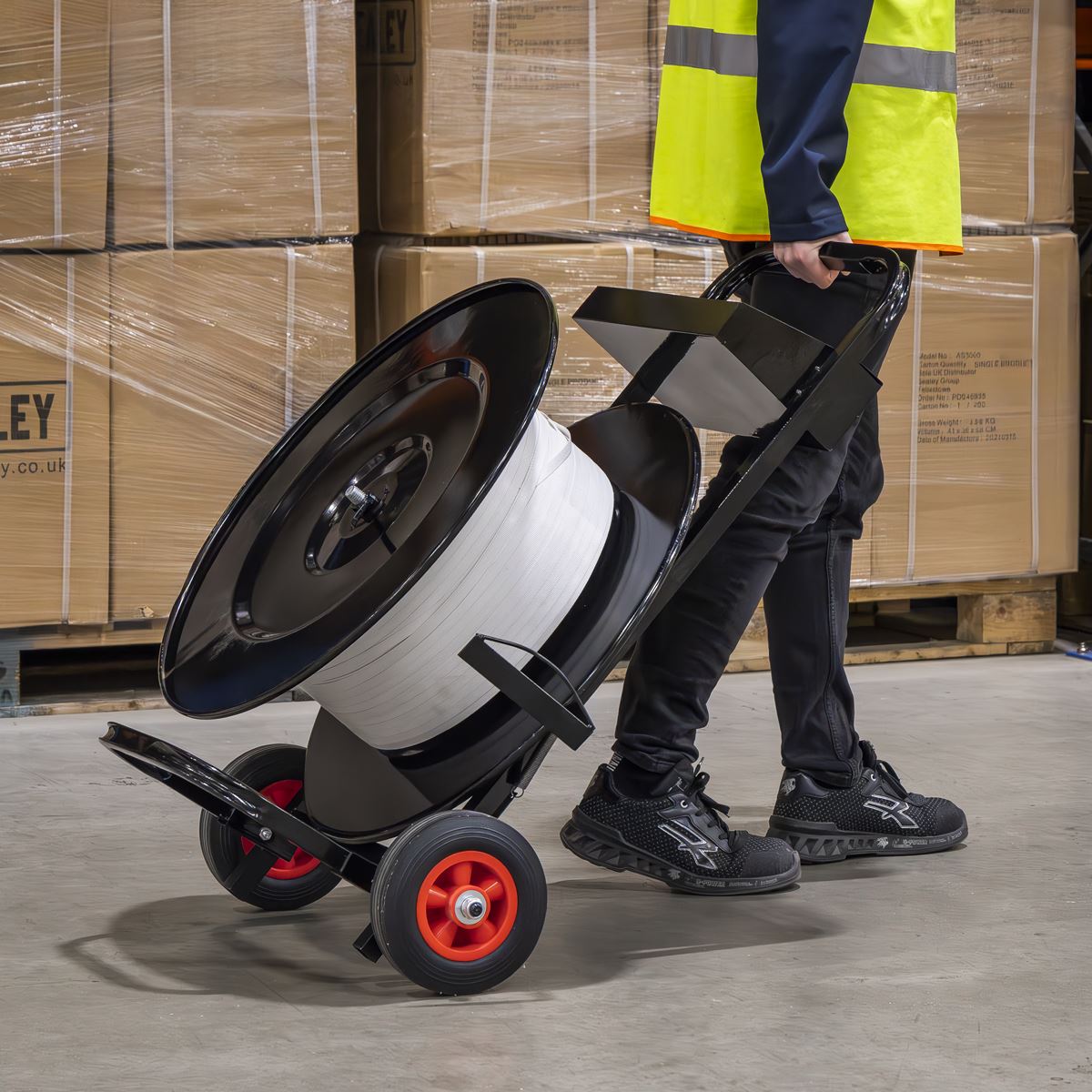 Sealey Mobile Strapping Packing Dispenser Polypropylene Polyester Steel SBT01