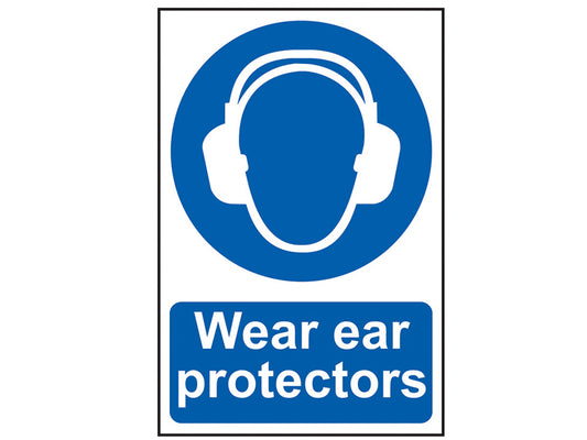 Scan Wear Ear Protectors - PVC Sign 200 x 300mm SCA0005