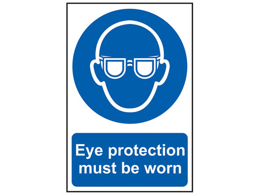 Scan Eye Protection Must Be Worn - PVC Sign 200 x 300mm SCA0007