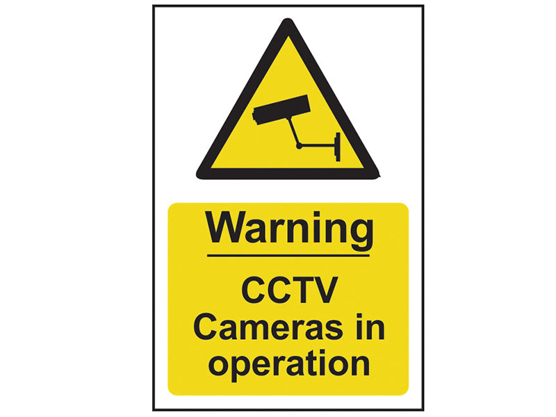 Scan Warning CCTV Cameras in Operation - PVC Sign 200 x 300mm SCA1311 ...