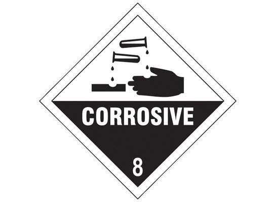 Scan Corrosive 8 - Self Adhesive Vinyl Sign 100 x 100mm SCA13751