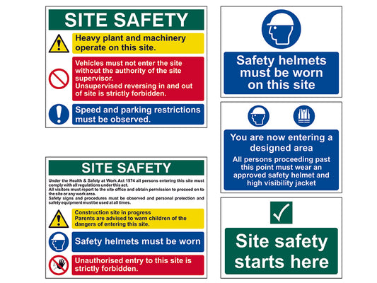 Scan PVC Construction Site Pack (5 signs) SCA13974
