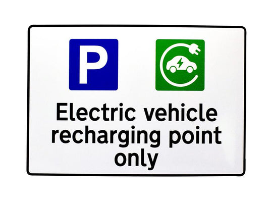Scan Ev Recharging Point Only Sign Rpvc Plastic Not Drilled 300X200Mm SCA14979
