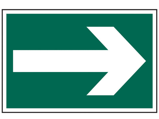 Scan Arrow Symbol - PVC Sign 300 x 200mm SCA1521