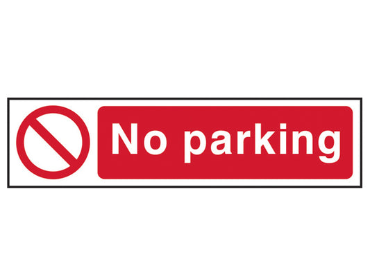 Scan No Parking - PVC Sign 200 x 50mm SCA5056