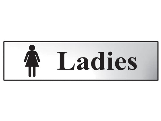 Scan Ladies - Polished Chrome Effect 200 x 50mm SCA6002C