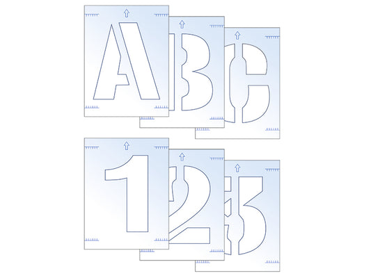 Scan Letter & Number Stencil Kit 25mm SCA9403