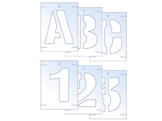 Scan Letter & Number Stencil Kit 50mm SCA9404