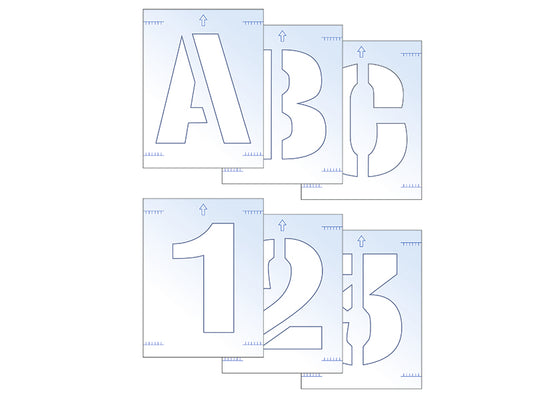 Scan Letter & Number Stencil Kit 100mm SCA9406