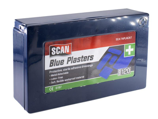 Scan Assorted Hypoallergenic Blue Plasters 120 SCAFAPLACAT