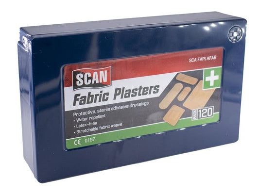 Scan Assorted Hypoallergenic Fabric Plasters 120 SCAFAPLAFAB