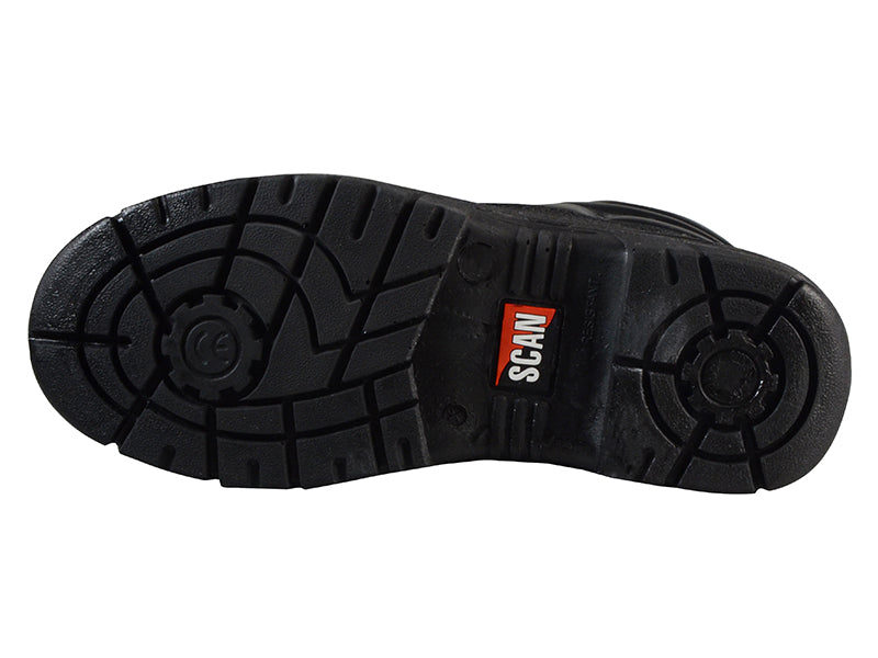 Scan 4 D-Ring Chukka Safety Boots Black UK 8 EUR 42 SCAFWCHUK8