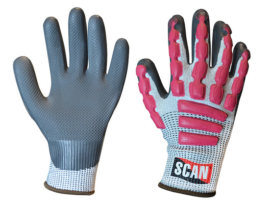 Scan Anti-Impact Latex Cut 5 Gloves - XL (Size 10) SCAGLOAIXL