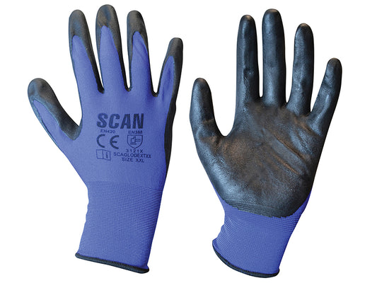Scan Max - Dexterity Nitrile Gloves - XXL (Size 11) SCAGLODEXTXX