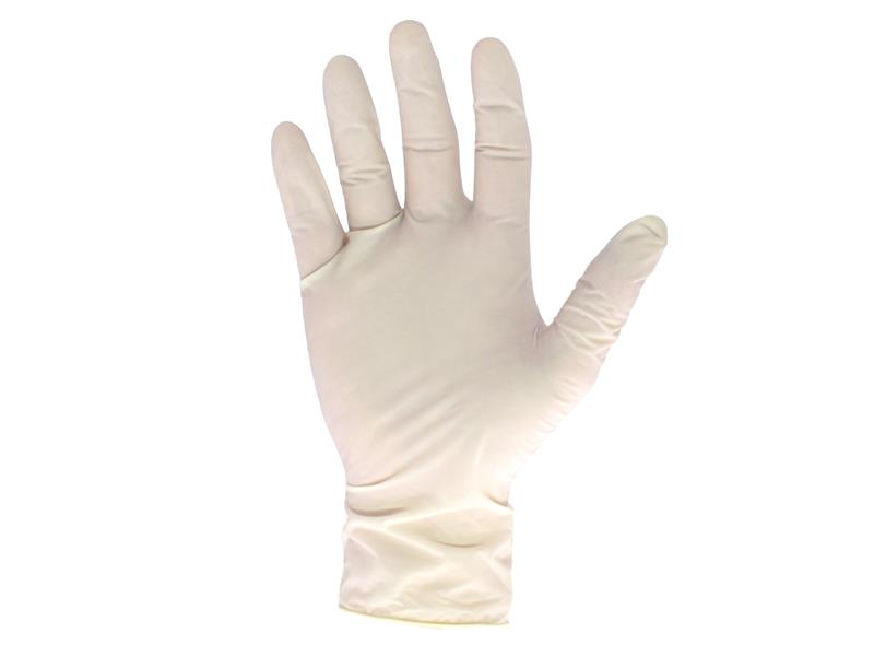 Scan Latex Gloves XL Box 100 Lightly Powdered To Absorb Moisture SCAGLOLATEXX