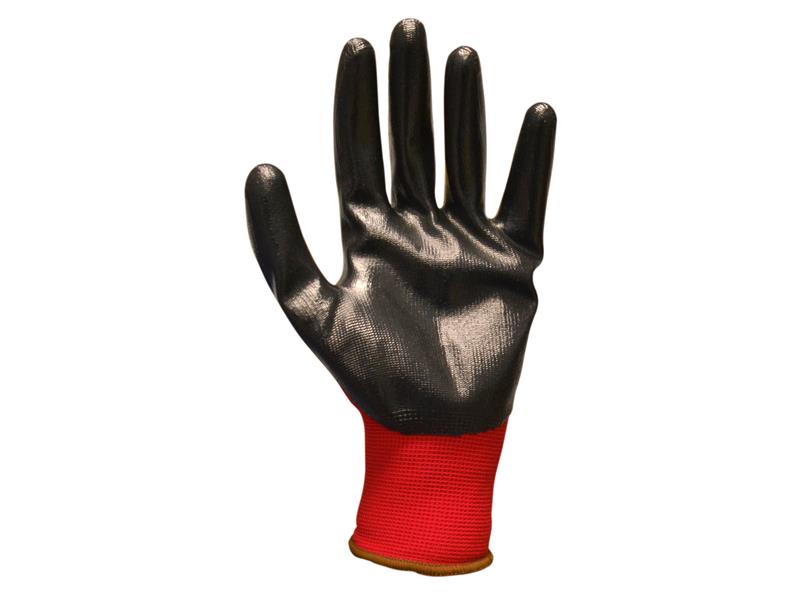 Scan Nitrile Coated Knitted Gloves - M (Size 8) SCAGLONITBM
